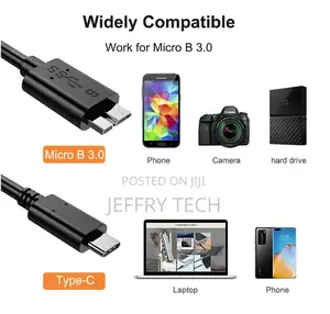 Usb Cable Type C Male to Micro Type B Male 3.1 5 Gbps 15cm