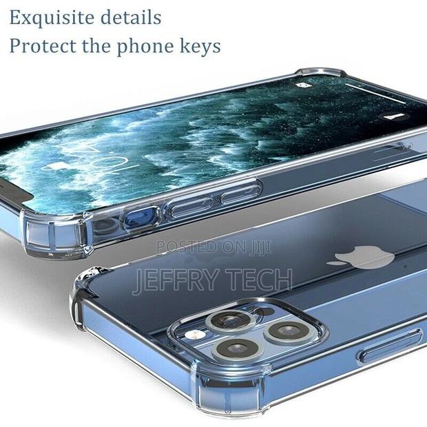 iPhone 13 Pro Anti Shock Anti Yellow Transparent Tpu Case - thumbnail 4