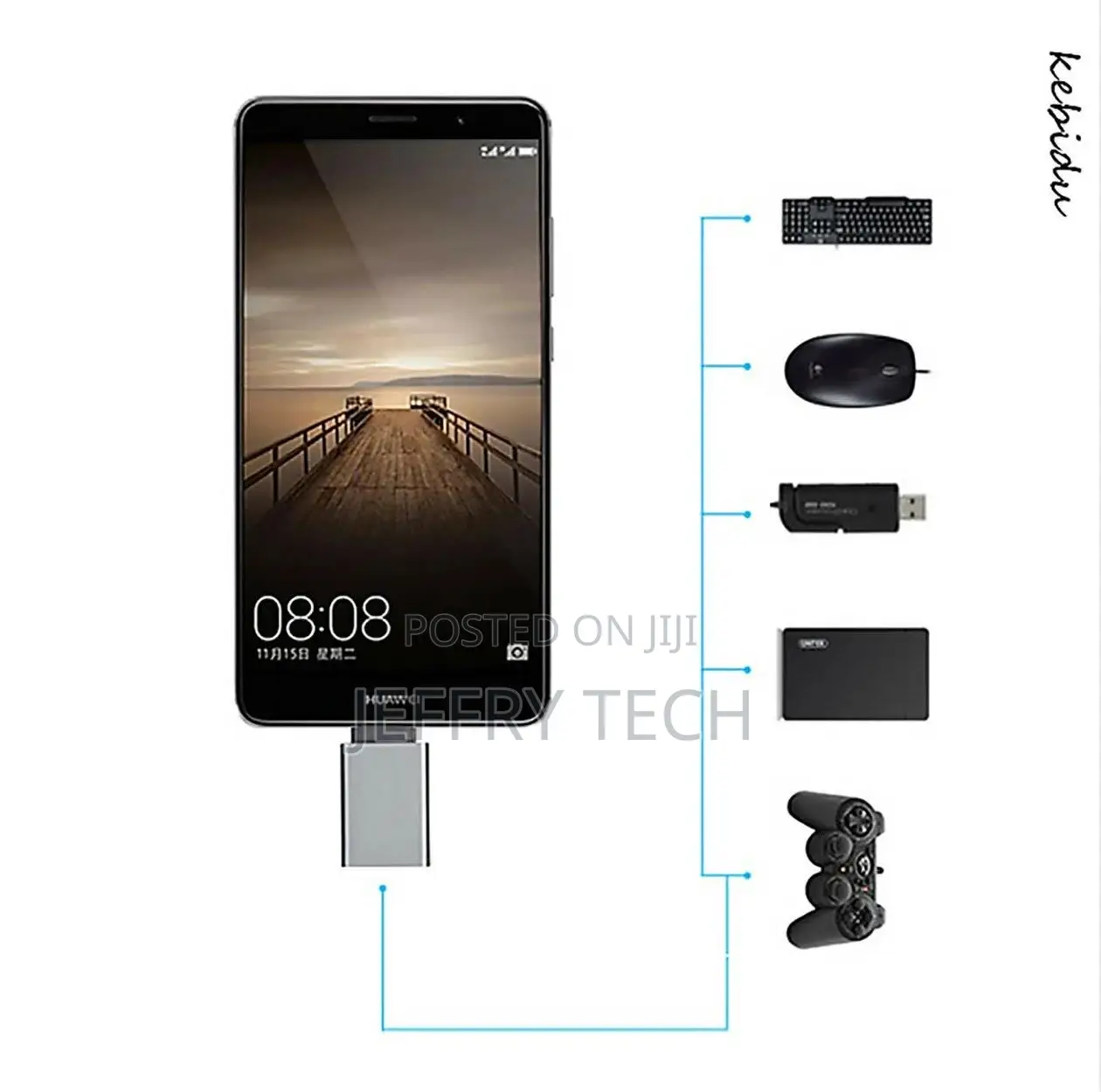 Usb Adapter-C 3.1 Type C Male to Usb Otg 3.0 a Female Connec