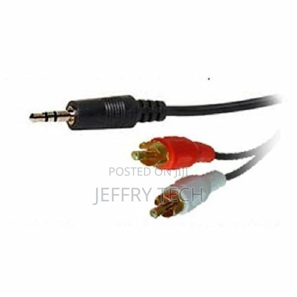 3.5mm Jack to 2 X RCA Phono Stereo Audio Cable 3m Lead