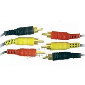 Triple 3x RCA Cable Gold Phono Audio Video Lead 10 M