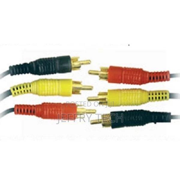 Triple 3x RCA Cable Gold Phono Audio Video Lead 10 M