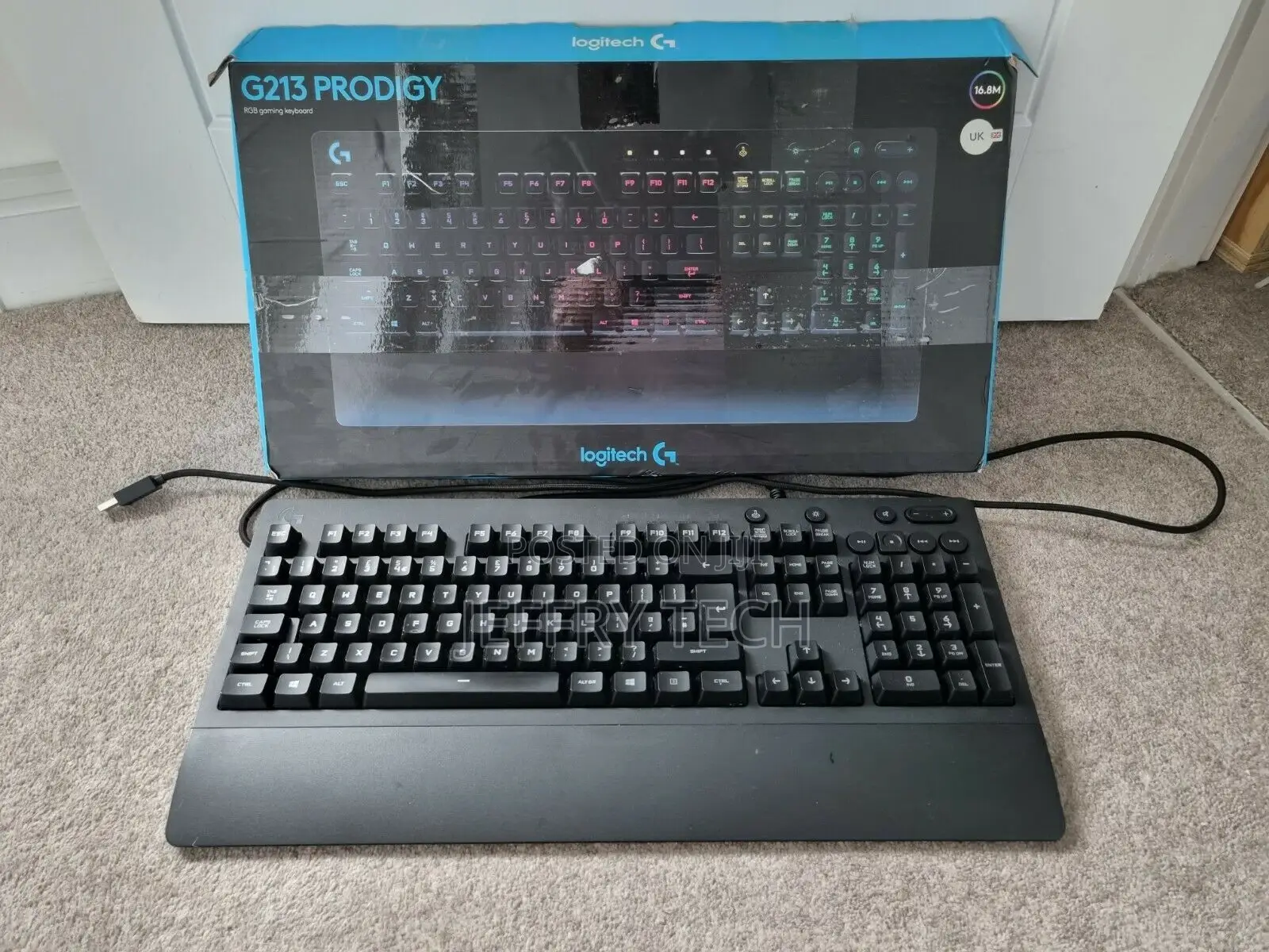 Logitech G213 Prodigy Gaming Keyboard - UK LAYOUT