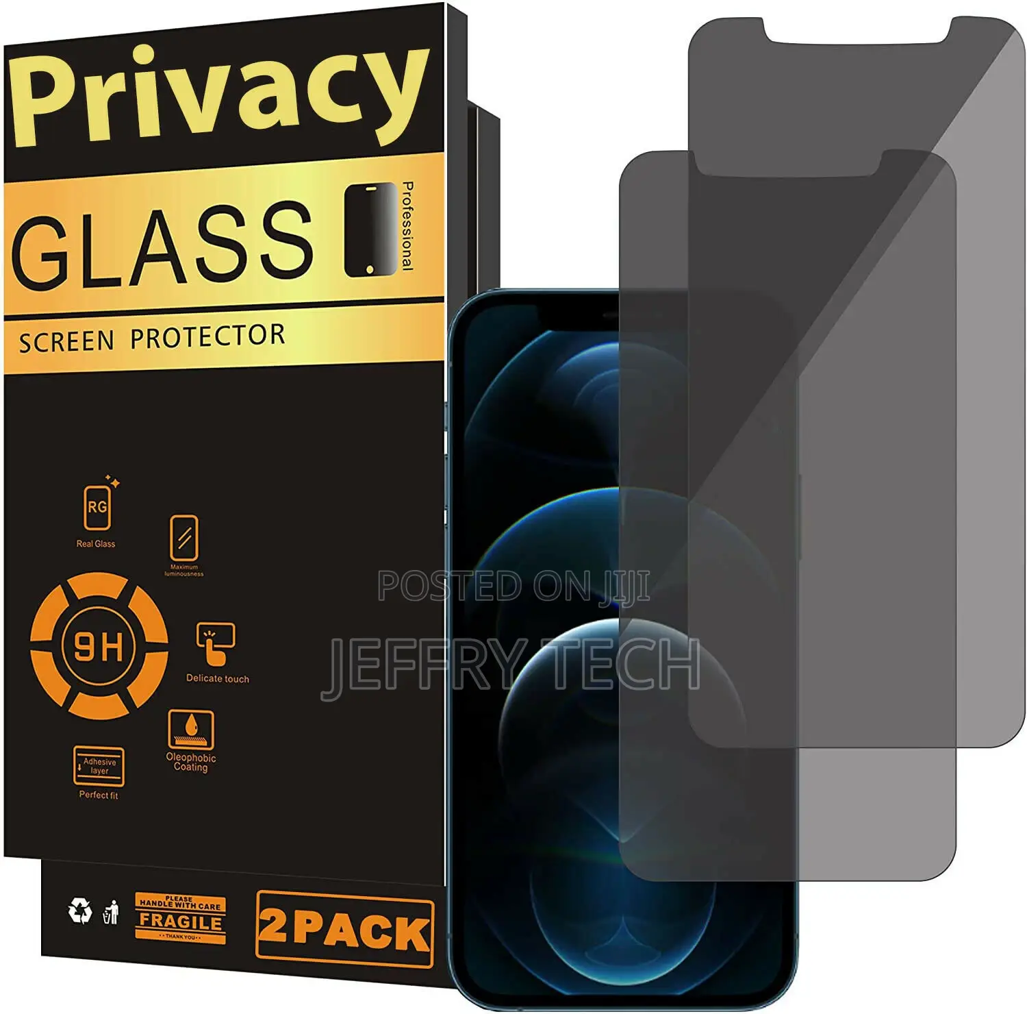 Privacy Glass Screen Protector for iPhone 12 Mini 12 12 Pro