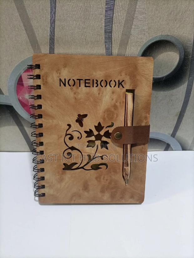 Wooden Cover Notebooks Bamboo Single Ruled Notebook - thumbnail 2