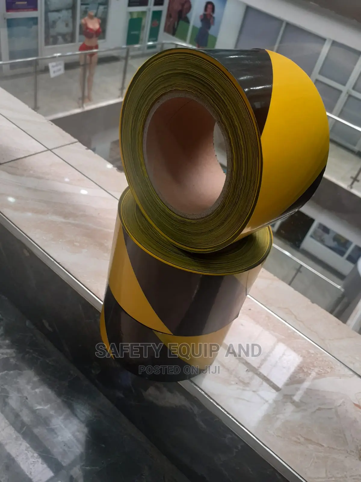 100mtrs Black And Yellow Barrier Tapes