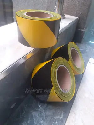 100mtrs Black And Yellow Barrier Tapes