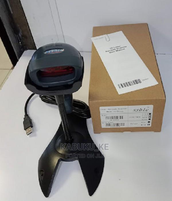 XB-2055A - Scanner, Black, 1D Laser, USB (Incl Stand)
