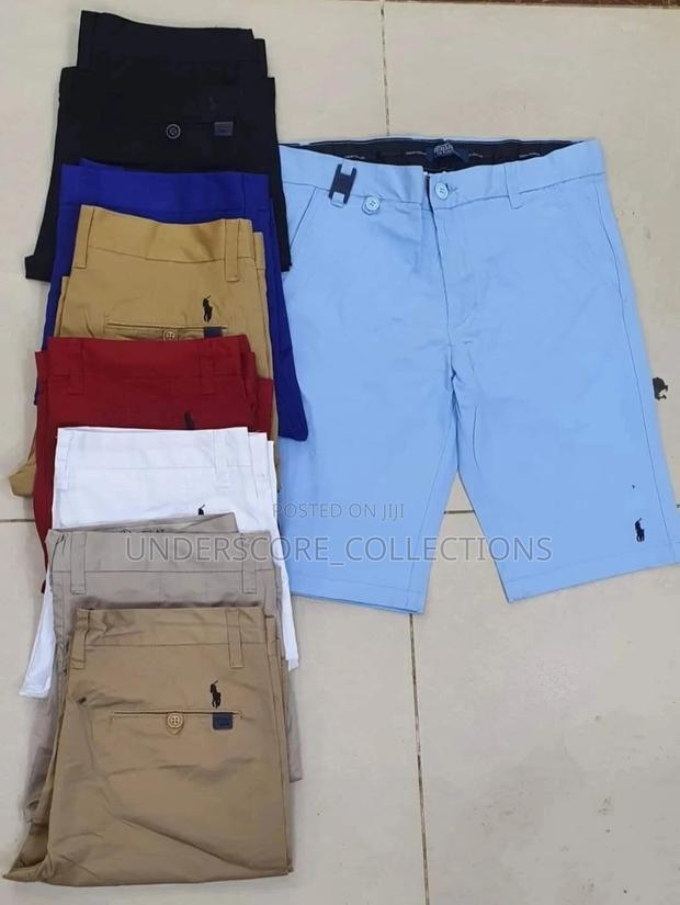 Unisex Golf Khaki Shorts - main view