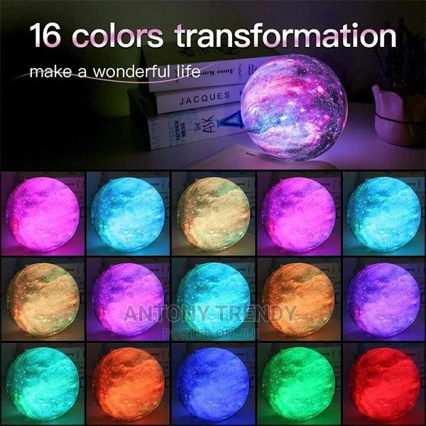 LED Night Light 3D Print Moon Lamp Rechargeable Color .