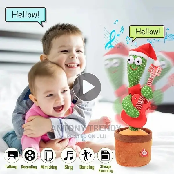 Talking Cactus Baby Toy Repeating Words Smart Cactus Toy .