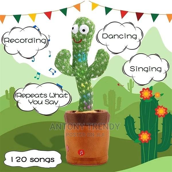 Birthday Present Dancing Cactus Electron Plush Toy. - main view