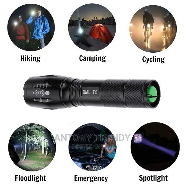 XML T6 Led Flashlight Oomable Waterproof Camping Light. - main view
