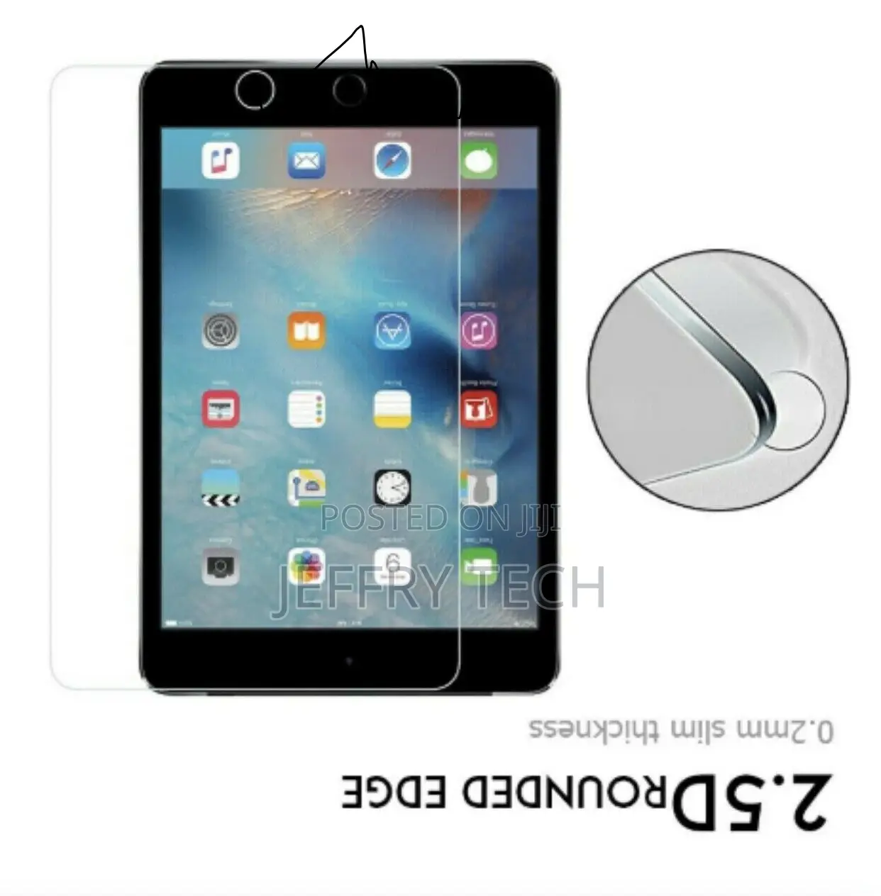 Tempered Glass Screen Protector for iPad Mini 1/2/3