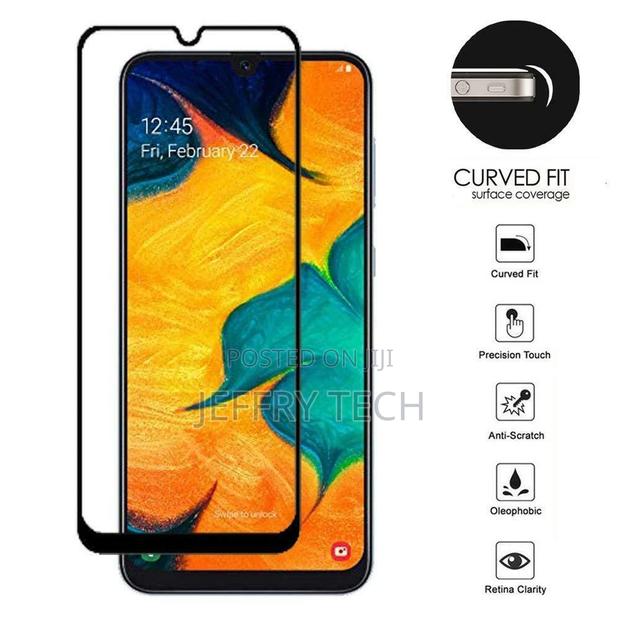 Samsung Galaxy A20 Full Screen Tempered Glass Protector Bubb - main view