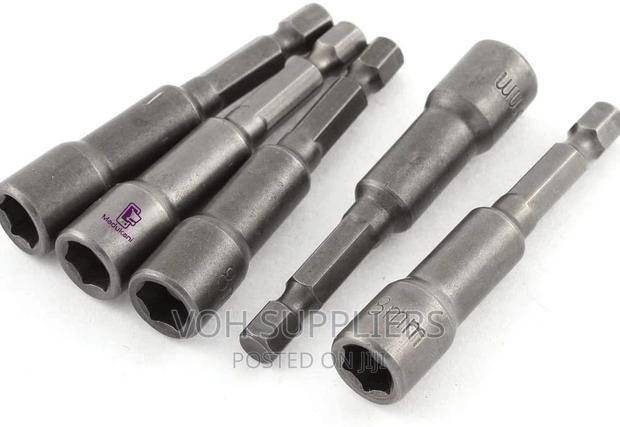 5 Pcs 6 Point Hex Socket Magnetic Nut Setter Driver Adapter - main view