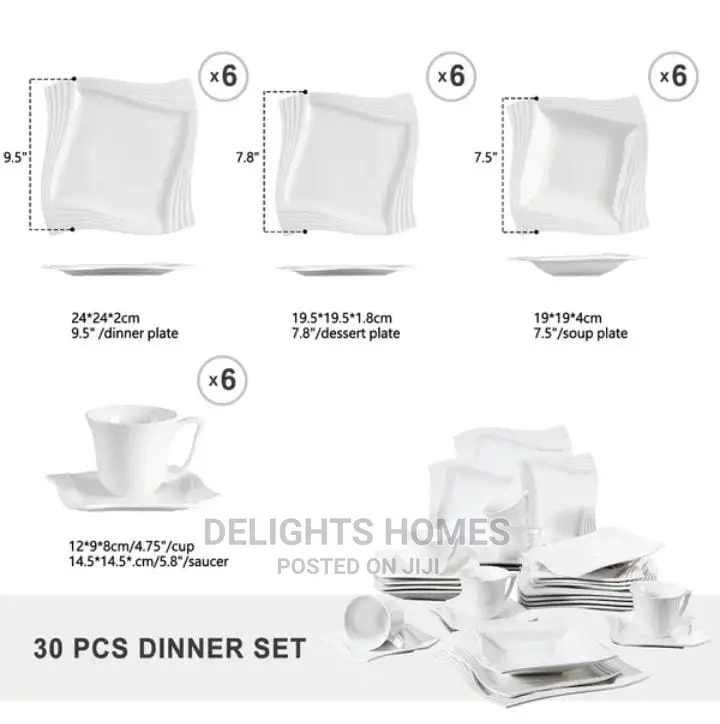 36pcs Malacasa Dinner Set