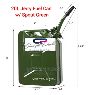 20L Metallic Fuel Can With Spout