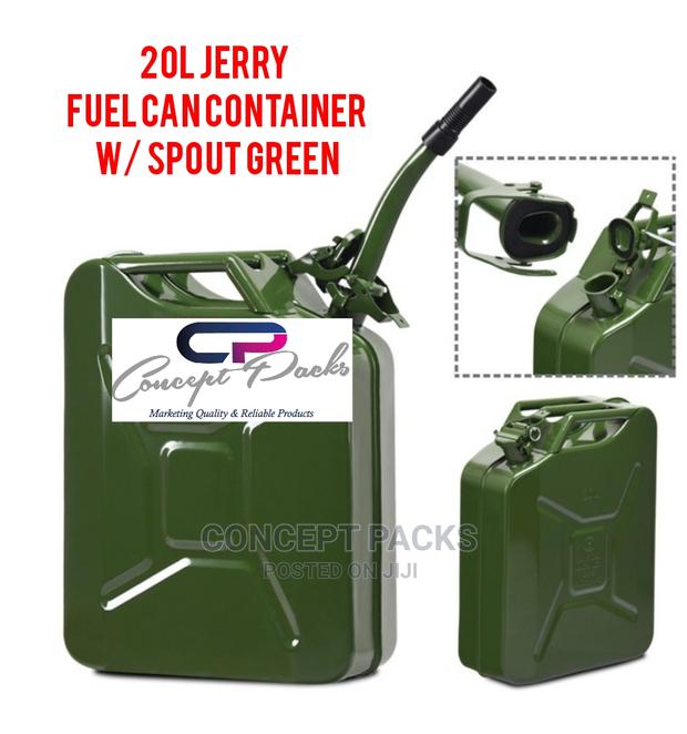 20L Metallic Fuel Can With Spout