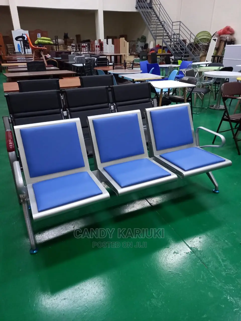 Heavy Duty Linked Padded Waiting Chair