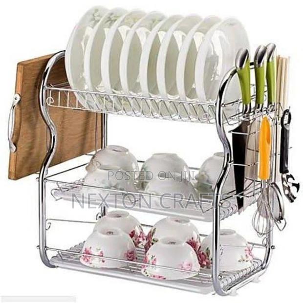 3 Layer Dish Rack-silver - thumbnail 2