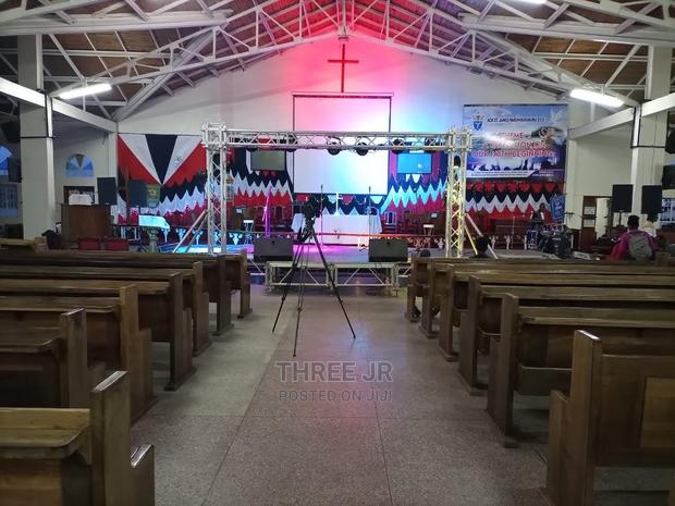 Church Projection Screen Set Up - main view