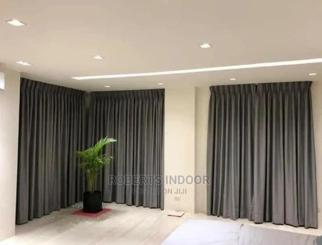 Grey Elegant Curtain