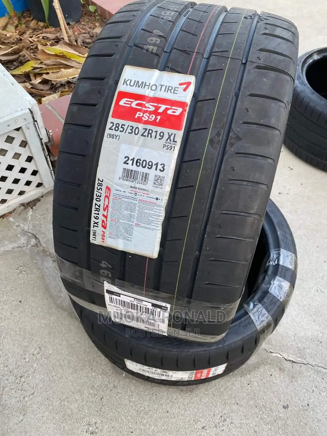 285/30r19 Kumho Tyre Made in Korea