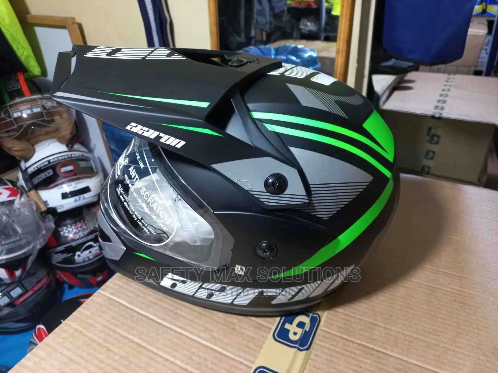 Motorcycle Helmet Aaron Off Road Graphic Helmet.