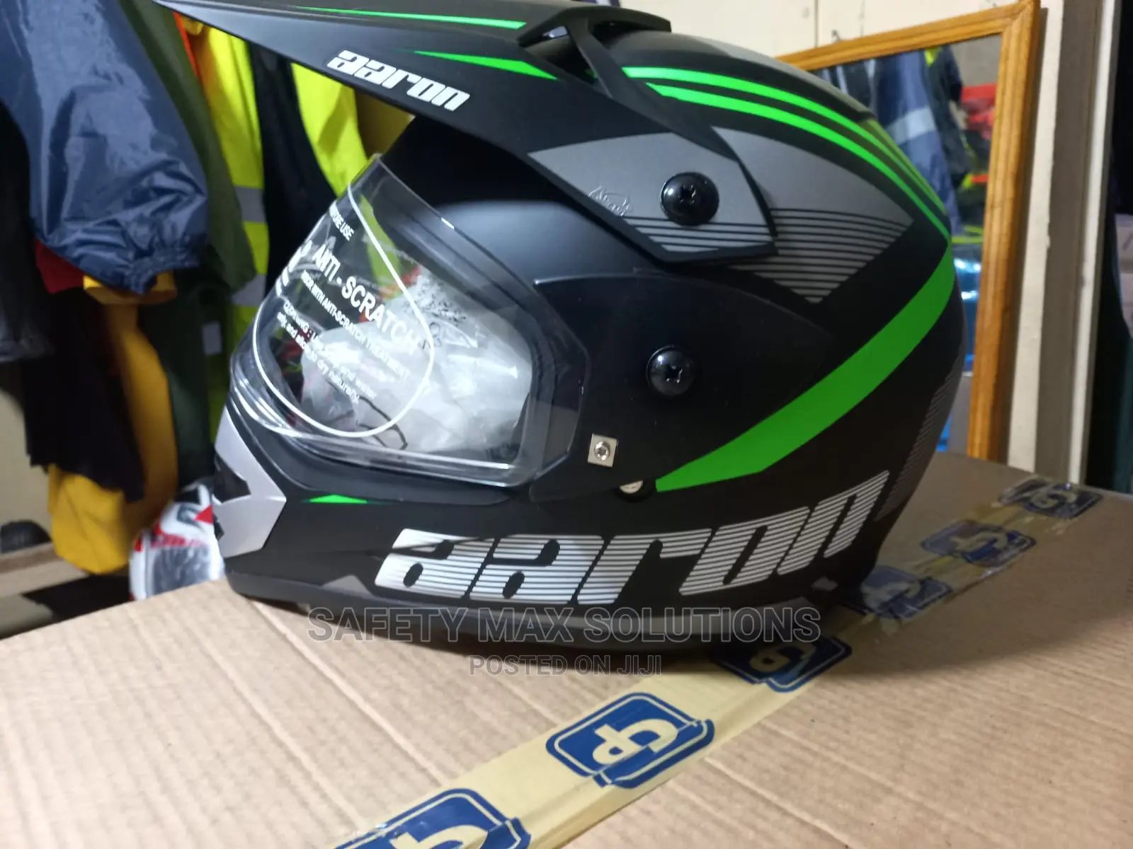 Motorcycle Helmet Aaron Off Road Graphic Helmet.