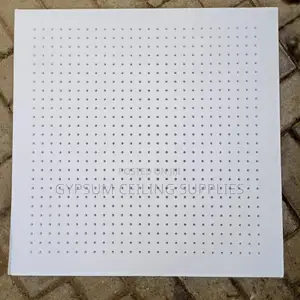 Acoustic Gypsum Ceiling Tiles Perforated
