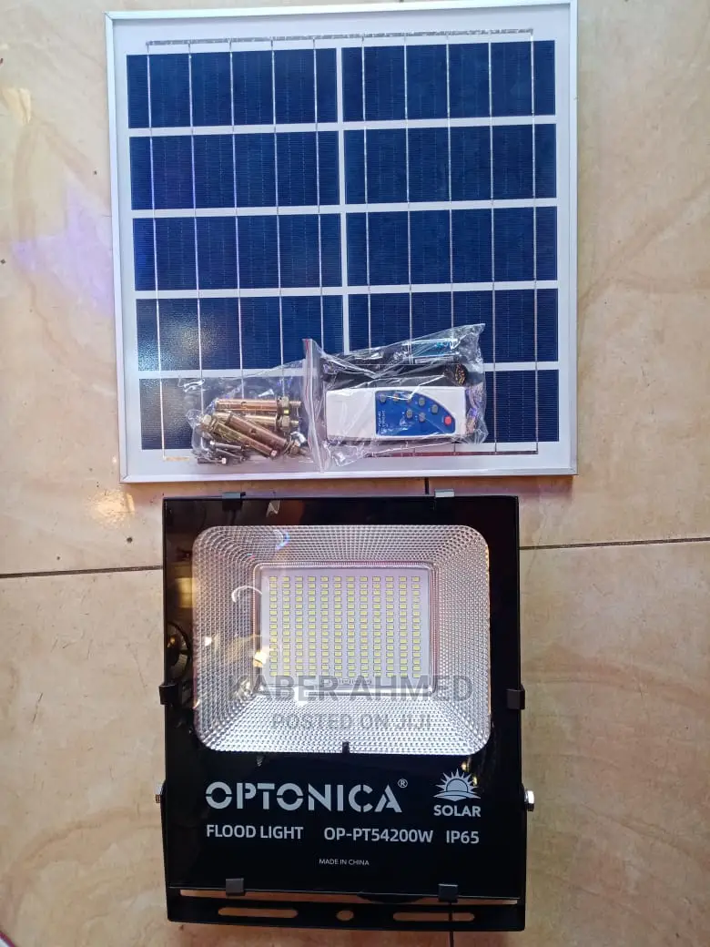 200w Solar Optonica Ip65 Flood Lights in Nairobi Central Solar Energy, Kaber Ahmed Jiji.co.ke