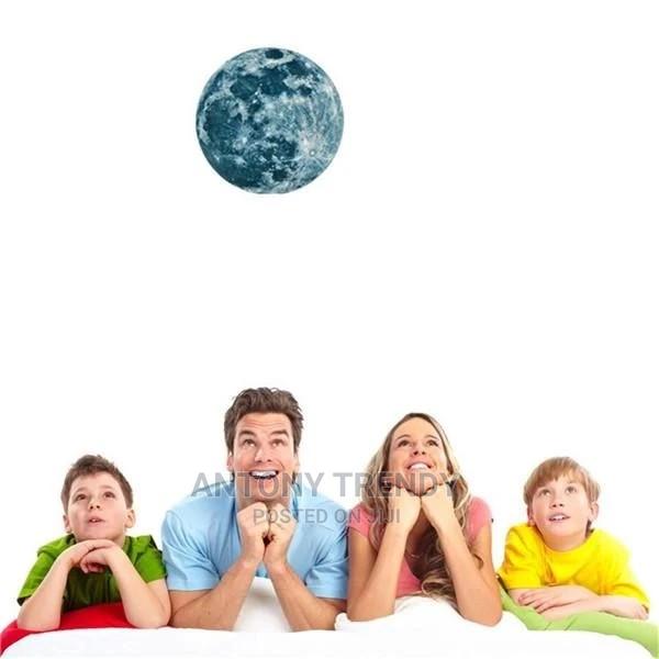 3D Creative Beautiful Luminous Fluorescent Moon Removable . - main view