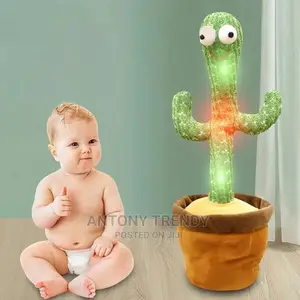 Dancing Cactus Toy - Repeats What You Say, Dances, Sings.
