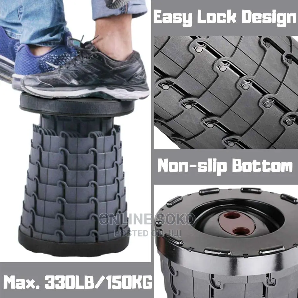 Portable Retractable Telescopic Folding Stool