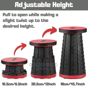 Portable Retractable Telescopic Folding Stool