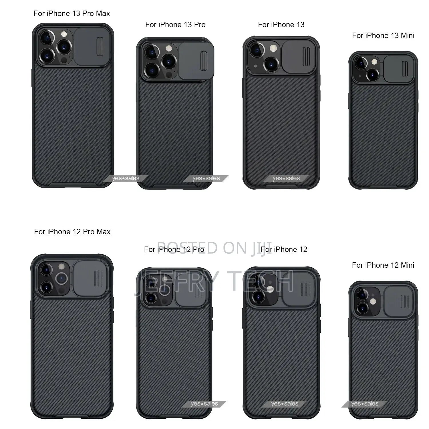 iPhone 13 12 11 Pro Max Case Nillkin Slide Lens Camera Prote