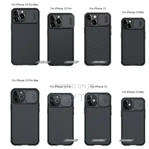 iPhone 13 12 11 Pro Max Case Nillkin Slide Lens Camera Prote