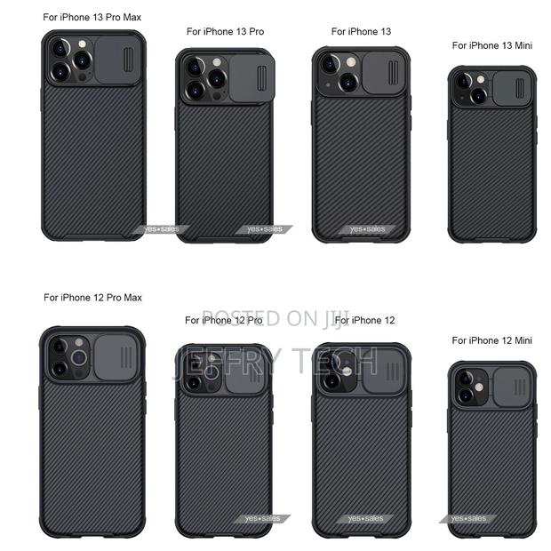 iPhone 13 12 11 Pro Max Case Nillkin Slide Lens Camera Prote - thumbnail 2
