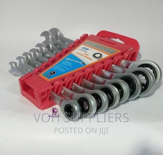 Quality 8PCS Ratchet Combination Spanner Set