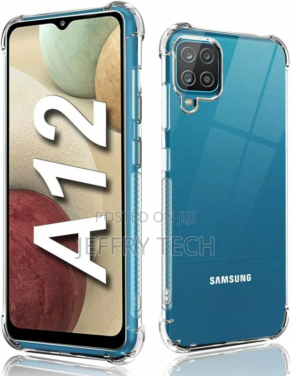 Clear Case for Samsung Galaxy A12 Silicone Shockproof Bumper