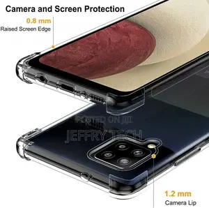 Clear Case for Samsung Galaxy A12 Silicone Shockproof Bumper