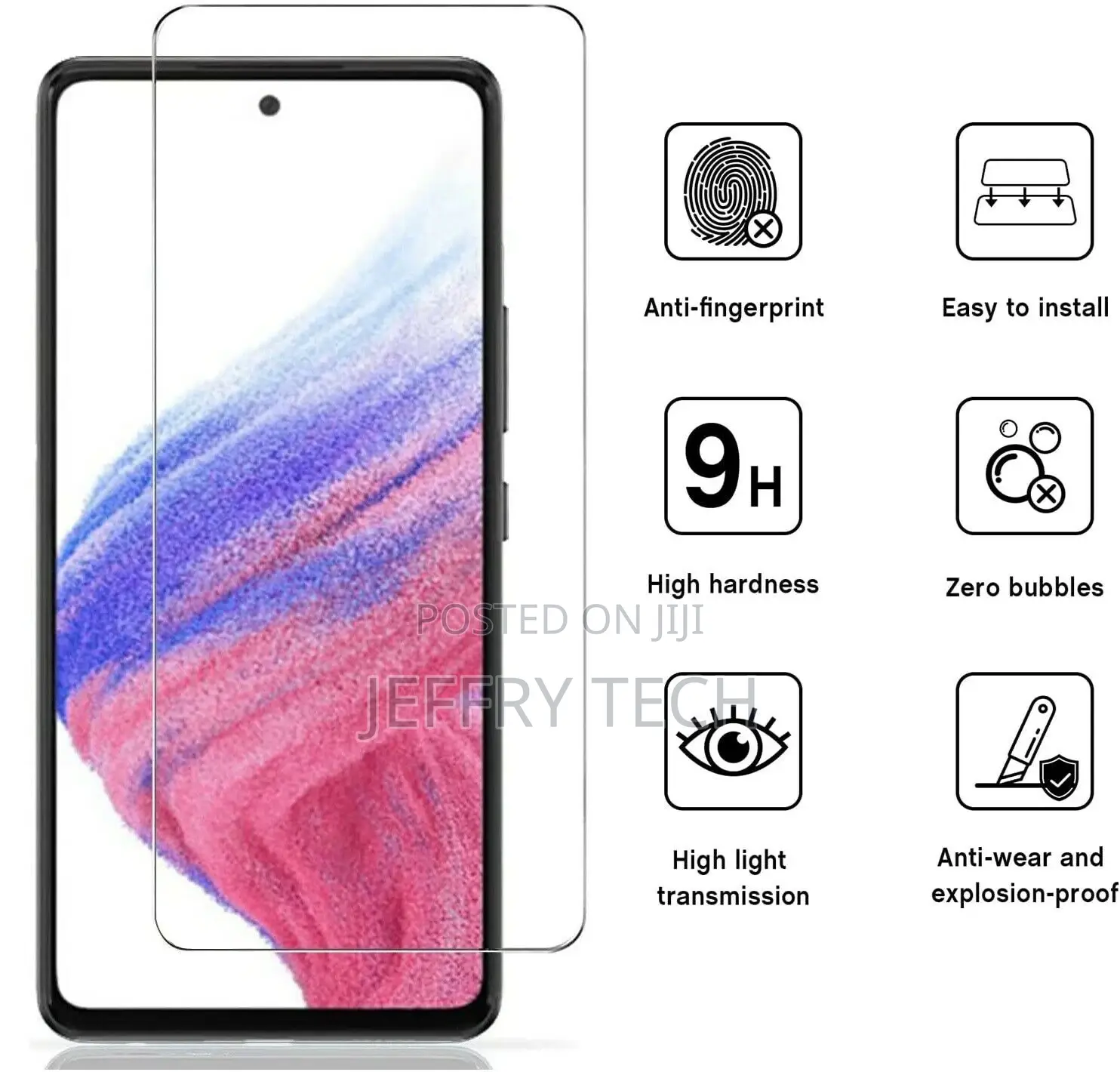 Glass Screen Protector for Samsung Galaxy A13 A03 A53 A33 A5