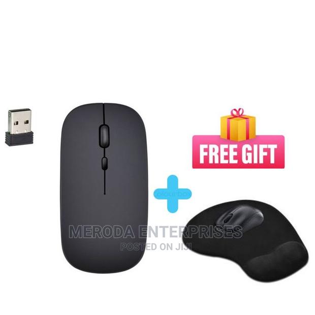 Generic Rechargeable Wireless Mouse Slim + FREE MOUSEPAD - main view