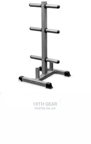 Olympic Plate Rack With Barbell Rack