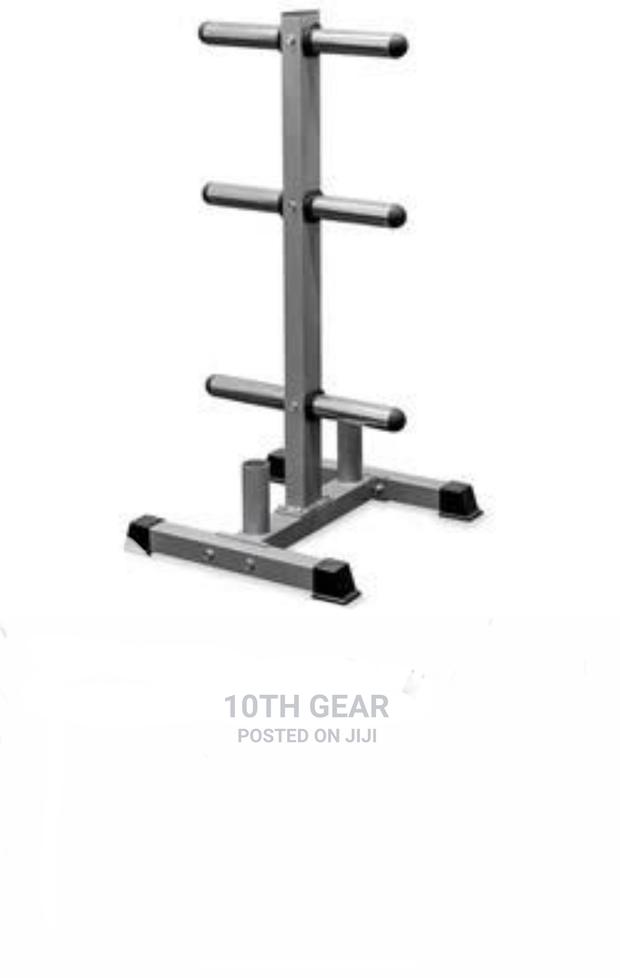 Olympic Plate Rack With Barbell Rack