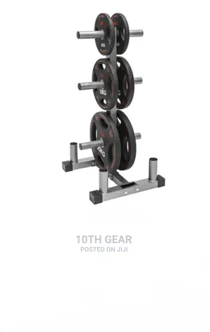Olympic Plate Rack With Barbell Rack