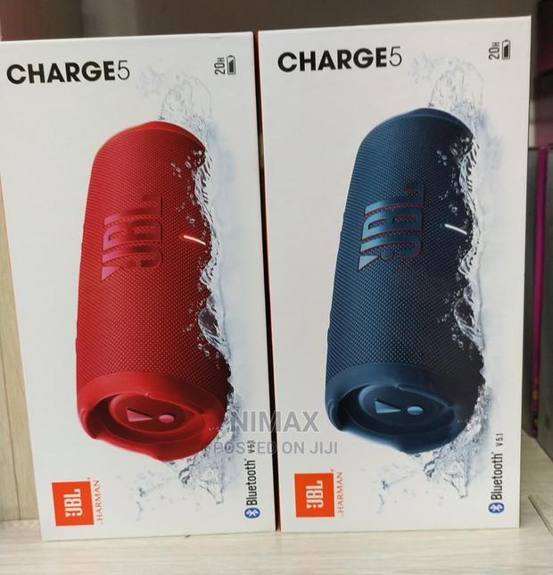 JBL CHARGE 5 Portable Speaker-Black/Red/Blue - thumbnail 2