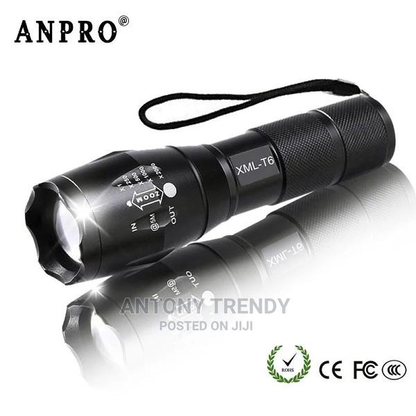 Xml T6 Outdoor Water Resistant Zoomable Flashlight. - main view