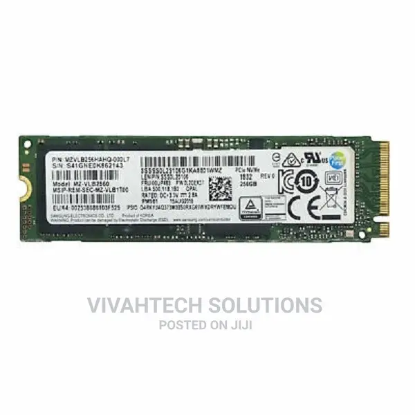 Samsung Internal SSD M.2 Pcie 2280 256gb